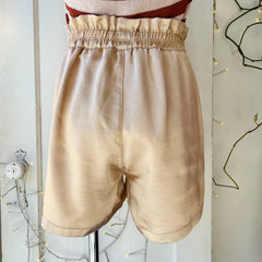 Melissa Nepton // Lauren Gold Satin Shorts
