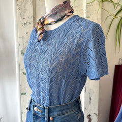 Compania Fantastica // Blue Knit Tee