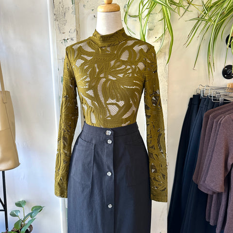 Minus // Lovena Long Sleeve Top Green