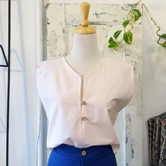 Dagg & Stacey // Annie Popover Top Pink Stripe