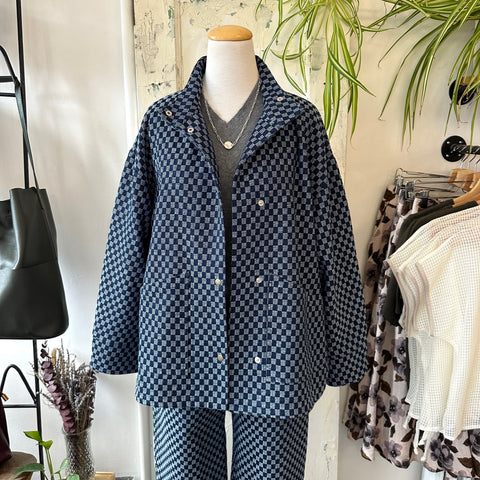 Dagg & Stacey // Noor Jacket Indigo Check