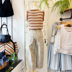 Yoga Jeans // Cher Leopard Barrel Jeans
