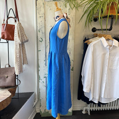 Indi & Cold // British Blue Button Up Dress
