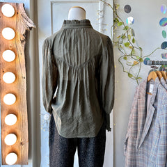Melissa Nepton // Paola Blouse Dark Khaki
