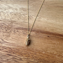 Jen Ellis // Pinecone Necklace GF