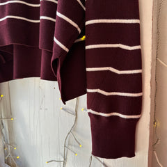 Gentle Fawn // Echo Sweater Merlot Stripe