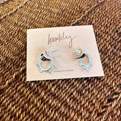 Hawkly // Nomad Mini Hoops Sterling Silver
