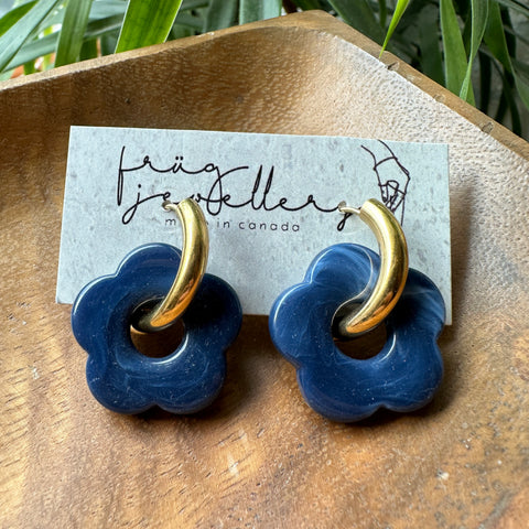 Assinewe  // Rose Fringe Earrings