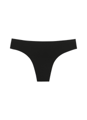 Huha // Seamless Low Profile Thong Black