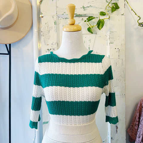 Atelier Reve // Fanto Top Green Stripe