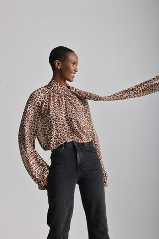 Lele de Baltzac // Globe Blouse Leopard