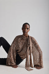 Lele de Baltzac // Globe Blouse Leopard