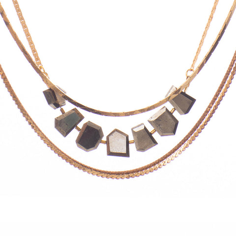 Hailey Gerrits // Faunus Necklace Pyrite