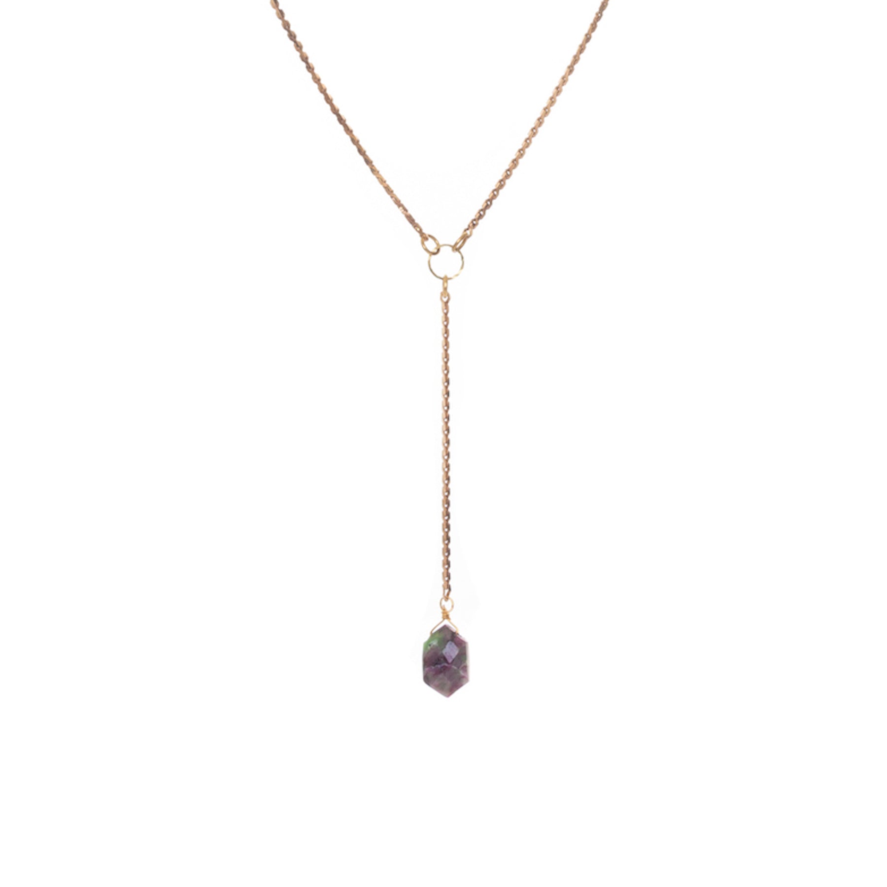 Hailey Gerrits // Flint Necklace Ruby Zoisite