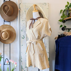 Annie 50 // Vichy Jumpsuit Lemon