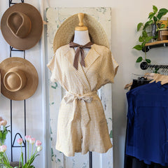 Annie 50 // Vichy Jumpsuit Lemon