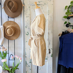 Annie 50 // Vichy Jumpsuit Lemon