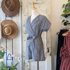 Annie 50 // Pique-nique Jumpsuit Vichy Noir