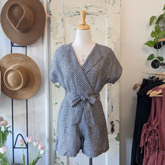Annie 50 // Pique-nique Jumpsuit Vichy Noir