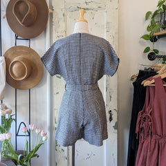 Annie 50 // Pique-nique Jumpsuit Vichy Noir