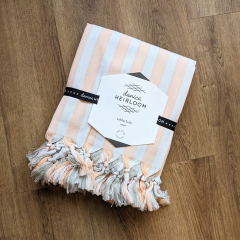 Danica // Heirloom Tablecloth Stripe Nectar