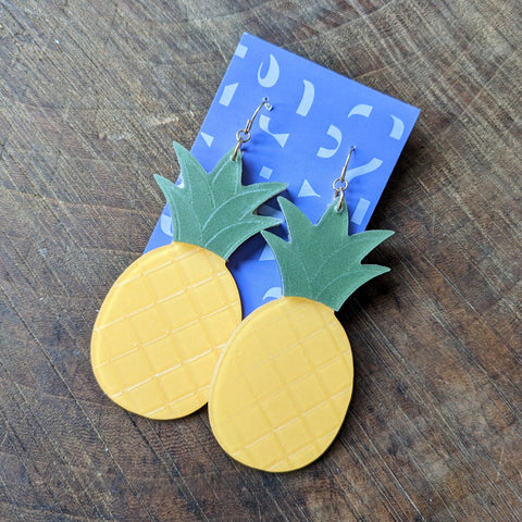 dconstruct // Large Pineapple Earrings