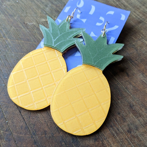 dconstruct // Large Pineapple Earrings