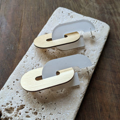 dconstruct // Ecoresin Link Earrings Powder Gold