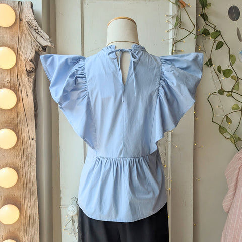 Melissa Nepton // Zella Top Light Blue
