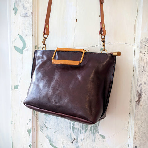 Uppdoo // JOY Mini Tote Dark Chestnut