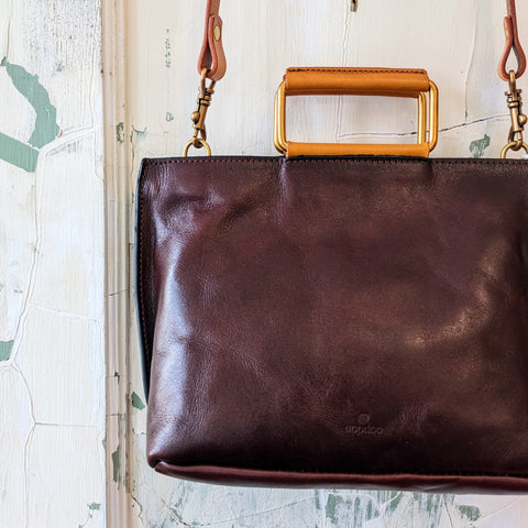 Uppdoo // JOY Mini Tote Dark Chestnut