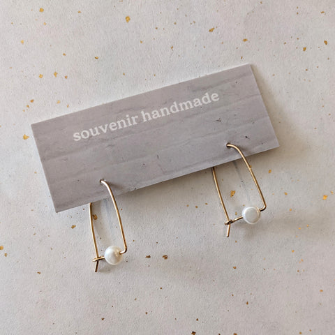 Souvenir // Half Moon Stud Earrings