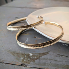 Lissa Bowie //  Channel Hoops X-Large 2.5"