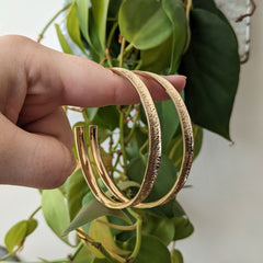 Lissa Bowie //  Channel Hoops X-Large 2.5"