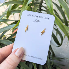 Jen Ellis // Bolt Stud Earrings