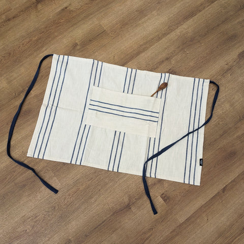 Danica // Heirloom Stripe Cotton Napkins Dove Gray