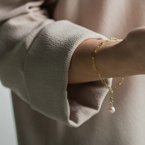 Jen Ellis // Cora Bracelet GF/FW Pearl