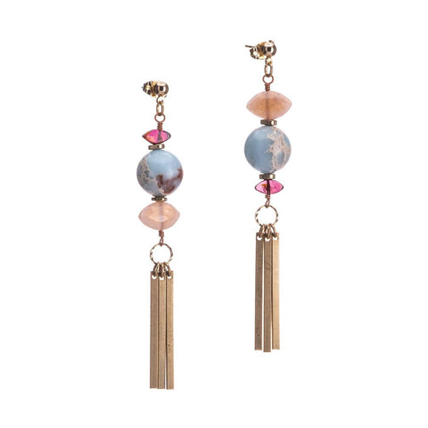 Clover and Coast //  Gold Plated Fringe Earrings