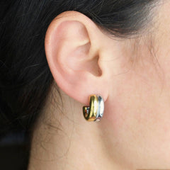 Blue Eye Jewelry // 2-Tone Hoops GP