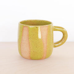 Nightshift Ceramics // Ceramic 10oz Coffee Mug Green