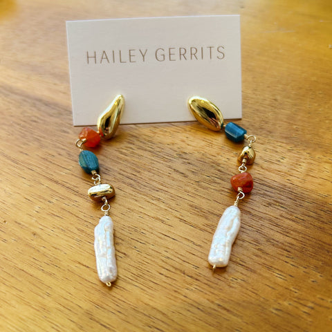 Hailey Gerrits // Ostara Earrings Apatite