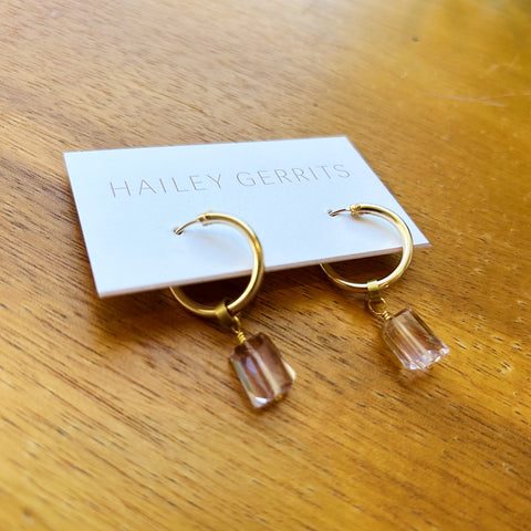Hailey Gerrits // Nahla Earrings Amatrine 18mm