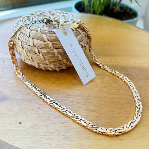Souvenir // Brass Long Horizon Necklace