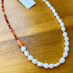 Hailey Gerrits // Eliane Necklace Carnelian