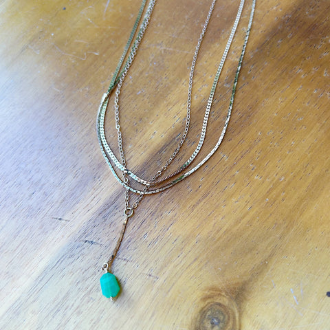 Hailey Gerrits // Enver Necklace Chrysoprase