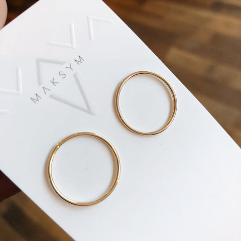 Maksym // Gold Filled Tiny Circle Studs