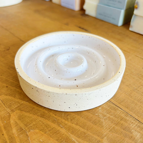 Bettina Westwood Ceramics // Speckled Soap Dish