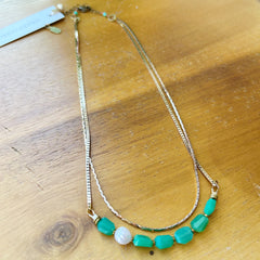 Hailey Gerrits // Altan Necklace Chrysoprase