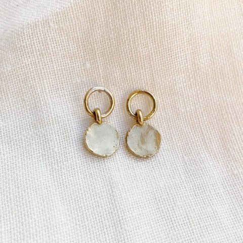 Hawkly // Medallion Earrings Bronze