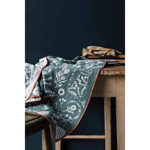 Danica // Double Cloth Dishtowel Catbloom